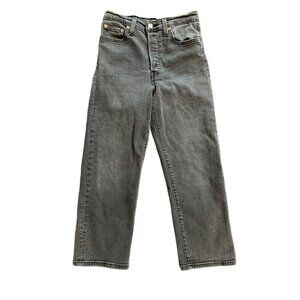 Levi's Straight Leg Jeans in Faded Black